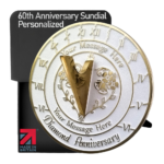 Metal Foundry Personalized Diamond 60th Sundial