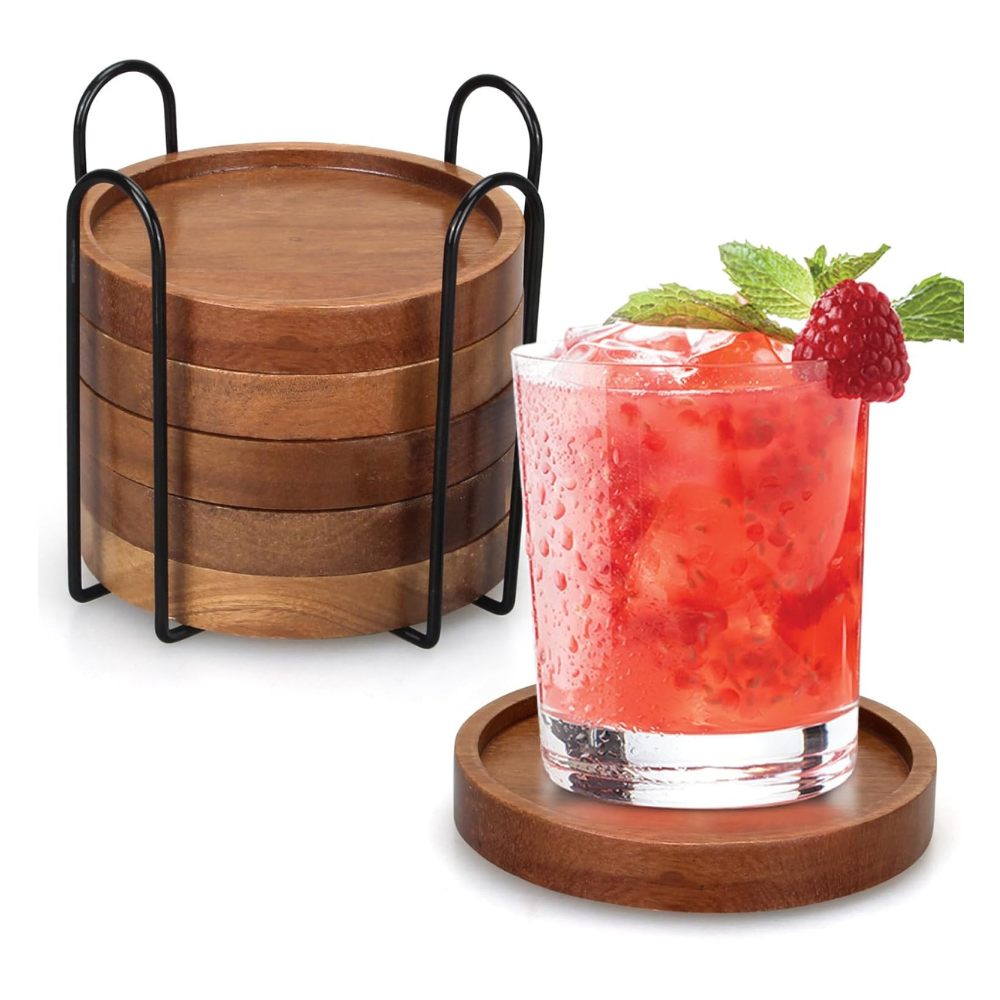 Untitled design - 2026-01-11T035512.910 6 Pcs Best Wooden Coasters - Image 1