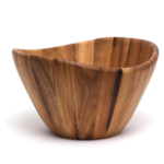 Lipper International Large Wavy Bowl, Acacia