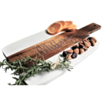 Personalized Marble and Acacia Wood Cutting Board Charcuterie Board