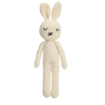 Baby Rattle Crochet White Bunny Doll Baby Toys Handmade