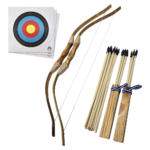 Adventure Awaits - 2-Pack Handmade Wooden Bow and Arrow Set